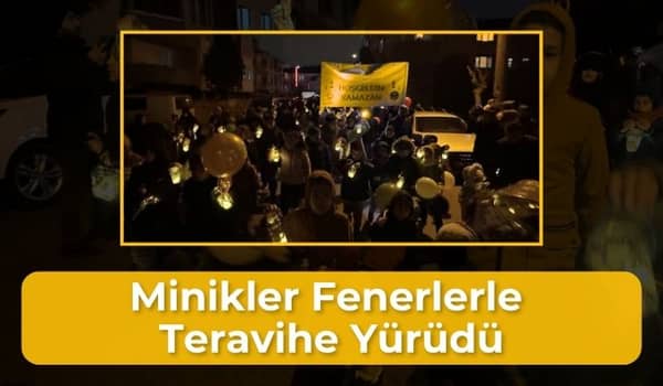 Çocuklar Kandil Alayı Geleneğini Sürdürdü