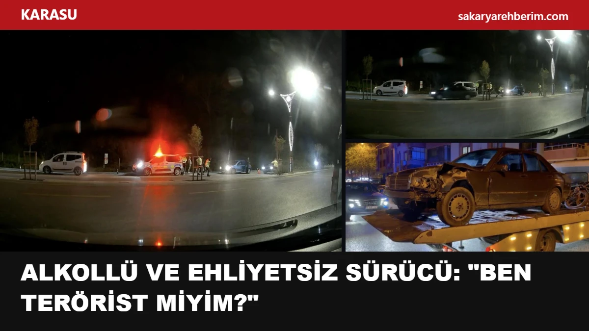 "Dur" ihtarına uymayarak kaçtı: Alkollü ve ehliyetsiz sürücüden polise "Ben terörist miyim" tepkisi