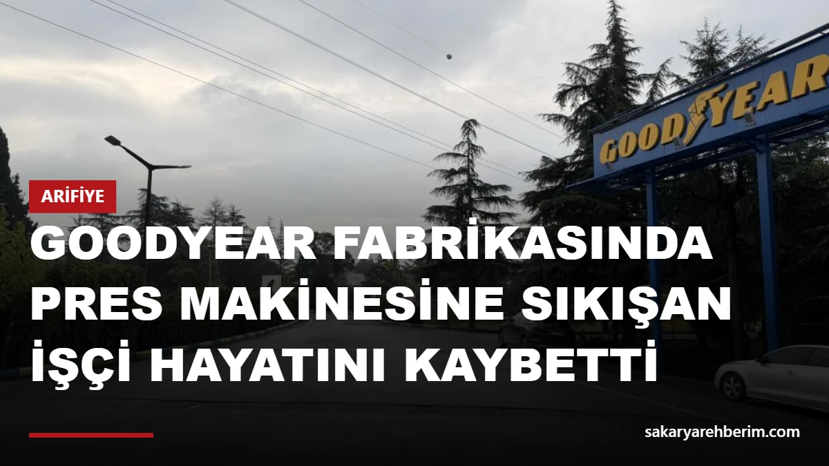 Goodyear fabrikasında pres makinesine sıkışan işçi hayatını kaybetti