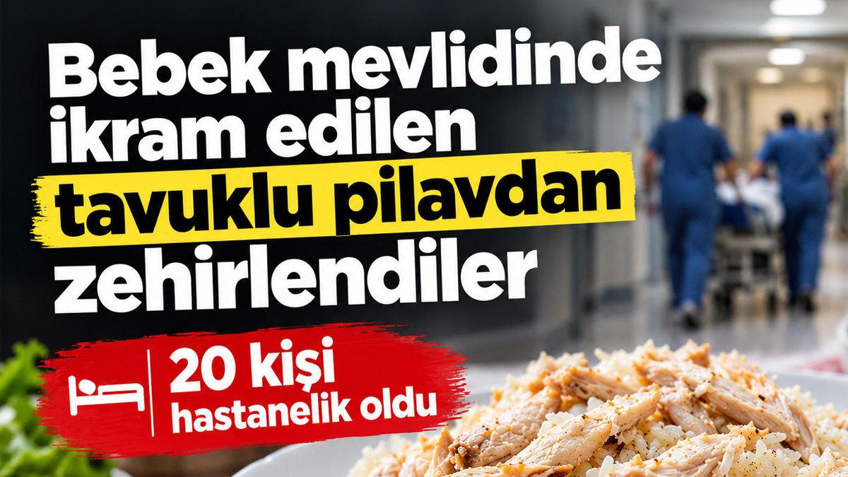 Mevlit yemeğinden yiyen 20 kişi hastanelik oldu