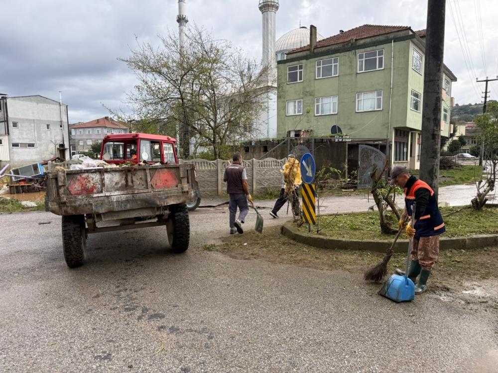 Sakarya'da taşkın yaşanan mahalledeki son durum havadan görüntülendi - 8. fotoğraf