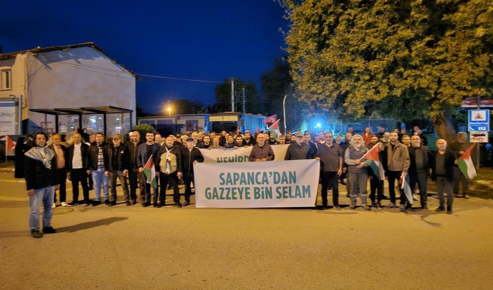 Sapanca'da Gazze'ye destek yürüyüşü - 2. fotoğraf