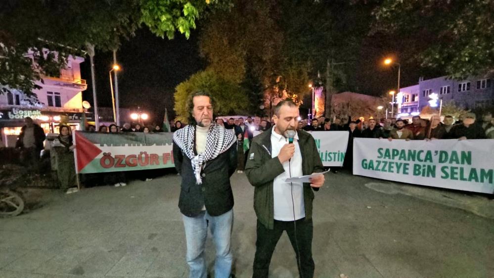 Sapanca'da Gazze'ye destek yürüyüşü - 3. fotoğraf