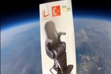 \"Uzay\"da reklam filmi çektiler