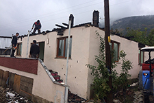 Kalorifer kazanı evi bu hale getirdi