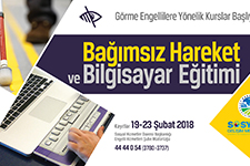 Görme Engelliler bu kursla bilgisayar öğrenecek