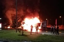 Tekstil malzemeleri kül oldu
