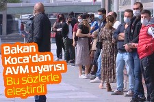 AVM'lerdeki kuyruğa bakandan tepki