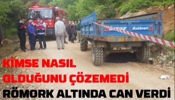 Traktör altında can verdi