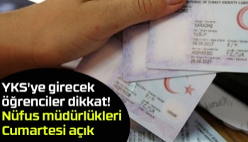 Nüfus müdürlükleri cumartesi açık