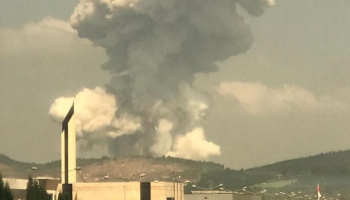 Patlama sonrası kimyasal gaz uyarısı