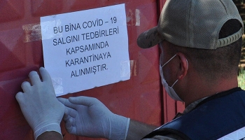İki okul ve 8 ev karantinaya alındı