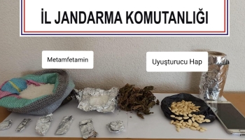 Baskın yapılan evden uyuşturucular çıktı