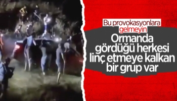 Orman yakmak isteyen teröristler iddiası olay çıkardı