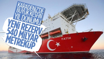 Karadeniz'deki büyük doğalgaz keşfinin yıl dönümü