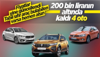 Türkiye'de satılan en ucuz sıfır otomobiller
