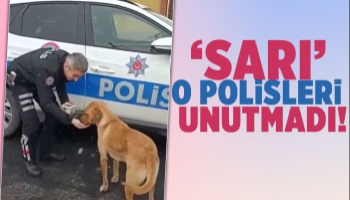 Yiyecek verdiği polisleri unutmadı