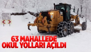 63 mahallede okul yolları açıldı