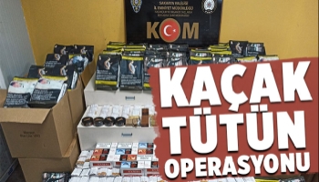Adapazarı'nda kaçak tütün operasyonu