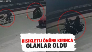 Bisikletliye çarpmamak için motosikletini deviren sürücü yaralandı