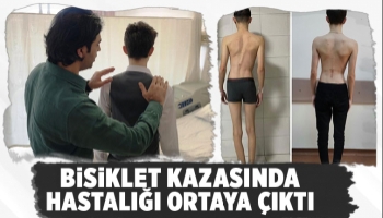 Bisiklet kazasıyla hastalığı fark edildi