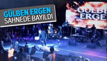 Gülben Ergen sahnede bayıldı