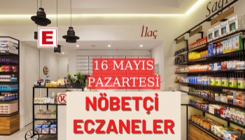 Sakarya Nöbetçi Eczaneler 16 Mayıs Pazartesi