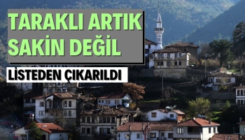 Taraklı Artık 'Sakin Şehir' Listesinde Değil