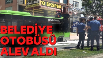 Sakarya Belediye Otobüsü Yandı