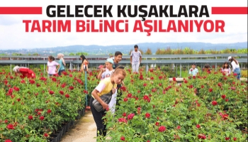 Büyükşehir’in tarım projeleri ile öğrencilere toprak bilinci aşılanıyor