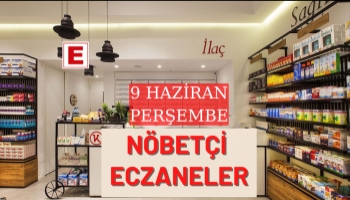 Sakarya Nöbetçi Eczaneler 9 Haziran Perşembe