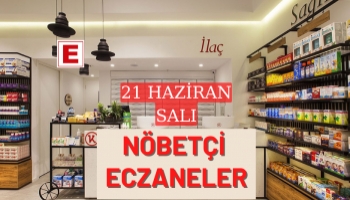 Sakarya Nöbetçi Eczaneler 21 Haziran Salı