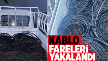 Kablo hırsızı 3 kişi yakalandı