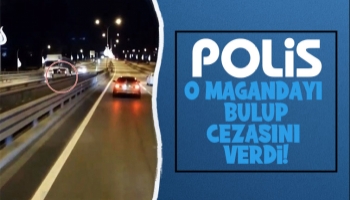 O maganda polisten kaçamadı