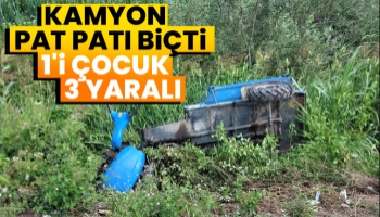 Kamyon pat patı biçti