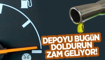 Benzine zam geliyor