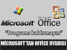 Microsoft'tan Office Uyarısı